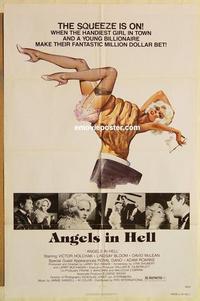 n555 HUGHES & HARLOW: ANGELS IN HELL one-sheet movie poster '77 $$$ & sex!