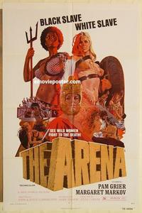 n061 ARENA one-sheet movie poster '74 sexy gladiator Pam Grier!