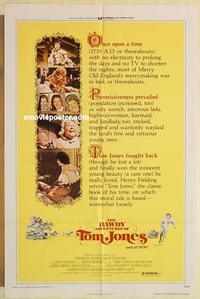 n080 BAWDY ADVENTURES OF TOM JONES one-sheet movie poster '76 Joan Collins
