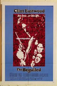 n086 BEGUILED one-sheet movie poster '71 Clint Eastwood, Geraldine Page