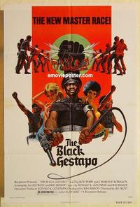 n100 BLACK GESTAPO one-sheet movie poster '75 The New Master Race!