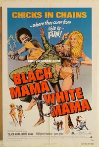 n101 BLACK MAMA WHITE MAMA one-sheet movie poster '72 classic sexy image!