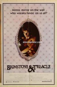 n132 BRIMSTONE & TREACLE one-sheet movie poster '82 Sting, Plowright