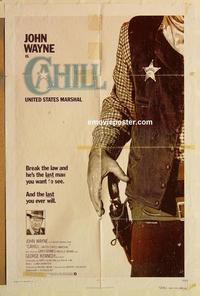 n145 CAHILL one-sheet movie poster '73 classic Marshall John Wayne!