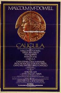 n146 CALIGULA one-sheet movie poster '80 Malcolm McDowell, Guccione