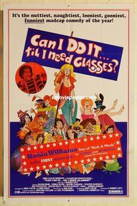 n149 CAN I DO IT 'TILL I NEED GLASSES one-sheet movie poster '77 Williams