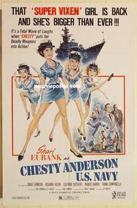 n166 CHESTY ANDERSON US NAVY one-sheet movie poster '76 Naval military sex!