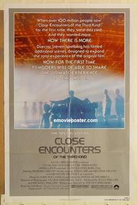 n185 CLOSE ENCOUNTERS OF THE 3rd KIND S.E. one-sheet movie poster '80
