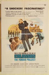 n191 COLOSSUS: THE FORBIN PROJECT one-sheet movie poster '70 Braeden, Clark