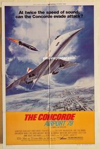 n198 CONCORDE: AIRPORT '79 style B one-sheet movie poster '79 Wagner