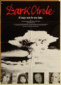 n227 DARK CIRCLE one-sheet movie poster '83 anti-nuclear industry expose!