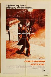 n237 DEATH WISH one-sheet movie poster '74 Charles Bronson, Michael Winner
