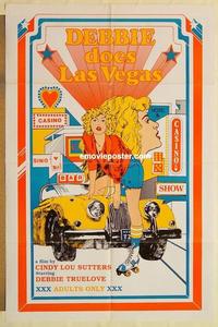 n240 DEBBIE DOES LAS VEGAS one-sheet movie poster '82 Ray Dennis Steckler