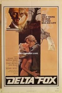 n244 DELTA FOX one-sheet movie poster '78 Richard Lynch, Priscilla Barnes