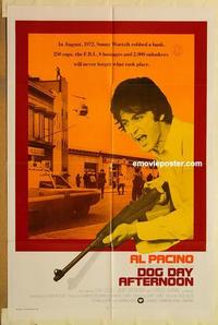 n269 DOG DAY AFTERNOON int'l one-sheet movie poster '75 Al Pacino