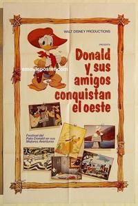 n274 DONALD DUCK FESTIVAL Spanish/US one-sheet movie poster '60s Disney