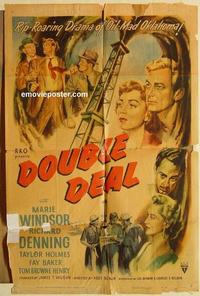 n280 DOUBLE DEAL one-sheet movie poster '51 Marie Windsor, Richard Denning