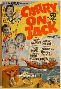 n003 CARRY ON JACK English one-sheet movie poster '64 English comedy!