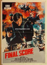 n358 FINAL SCORE one-sheet movie poster '86 Christopher Mitchum, Iasha