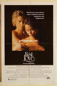 n363 FIRST LOVE one-sheet movie poster '77 William Katt, Susan Dey