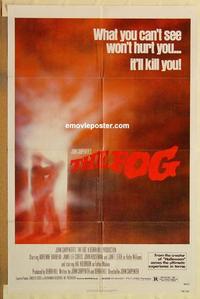 n382 FOG one-sheet movie poster '80 John Carpenter, Jamie Lee Curtis