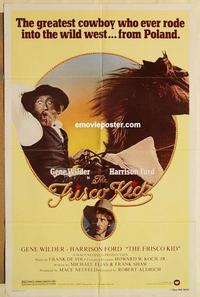 n409 FRISCO KID one-sheet movie poster '79 Gene Wilder, Harrison Ford