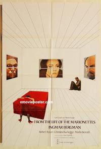 n005 FROM THE LIFE OF THE MARIONETTES English one-sheet movie poster '80