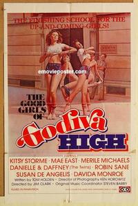 n440 GODIVA HIGH one-sheet movie poster '79 good girl high school sex!
