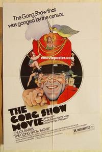 n447 GONG SHOW MOVIE one-sheet movie poster '80 Chuck Barris, Nelson art!