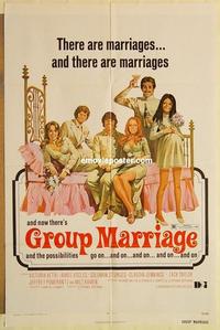 n461 GROUP MARRIAGE one-sheet movie poster '72 possibilities go on and on!
