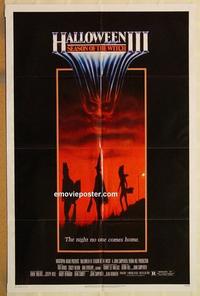 n473 HALLOWEEN 3 one-sheet movie poster '82 Season of the Witch!