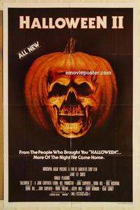 n472 HALLOWEEN 2 one-sheet movie poster '81 Jaime Lee Curtis, horror!