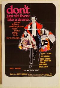 n521 HONEY POT one-sheet movie poster '67 Rex Harrison, Susan Hayward