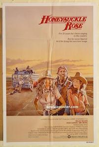 n524 HONEYSUCKLE ROSE one-sheet movie poster '80 Willie Nelson, Cannon