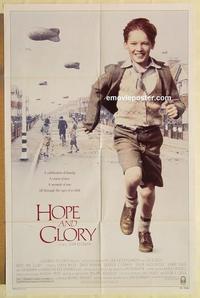 n528 HOPE & GLORY one-sheet movie poster '87 Sarah Miles, John Boorman