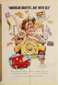 n534 HOT TIMES one-sheet movie poster '74 American Graffiti with sex!