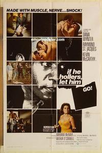 n570 IF HE HOLLERS LET HIM GO one-sheet movie poster '68 Dana Wynter