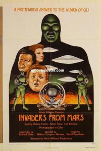 n582 INVADERS FROM MARS one-sheet movie poster R76 classic sci-fi!