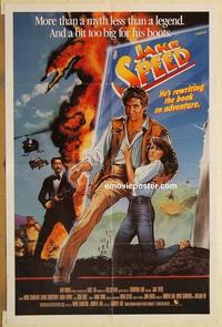 n598 JAKE SPEED one-sheet movie poster '86 Crawford, Christopher