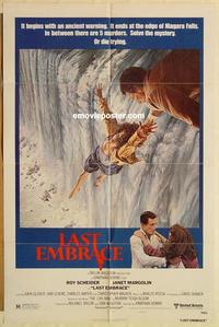 n647 LAST EMBRACE one-sheet movie poster '79 Roy Scheider, Margolin
