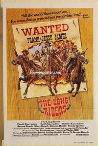 n681 LONG RIDERS rare int'l one-sheet movie poster '80 Walter Hill