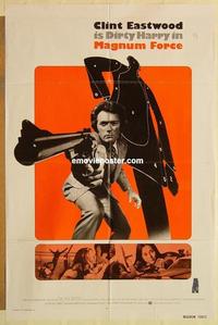 n701 MAGNUM FORCE int'l one-sheet movie poster '73 Clint Eastwood, Dirty Harry