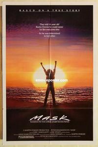 n730 MASK one-sheet movie poster '85 Cher, Eric Stoltz, Bogdanovich