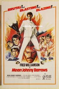 n740 MEAN JOHNNY BARROWS one-sheet movie poster '76 Fred Williamson