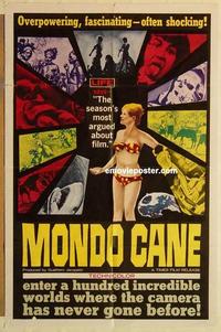 n771 MONDO CANE one-sheet movie poster '62 classic early documentary!