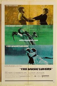n794 MUSIC LOVERS one-sheet movie poster '71 Ken Russell, Chamberlain