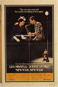 n812 NEW YORK NEW YORK style B one-sheet movie poster '77 Robert De Niro