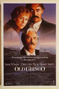 n834 OLD GRINGO one-sheet movie poster '89 Jane Fonda, Gregory Peck