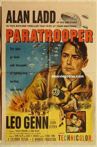 n861 PARATROOPER one-sheet movie poster '53 Alan Ladd, Leo Genn