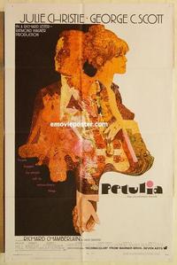 n872 PETULIA one-sheet movie poster '68 Julie Christie, George C Scott